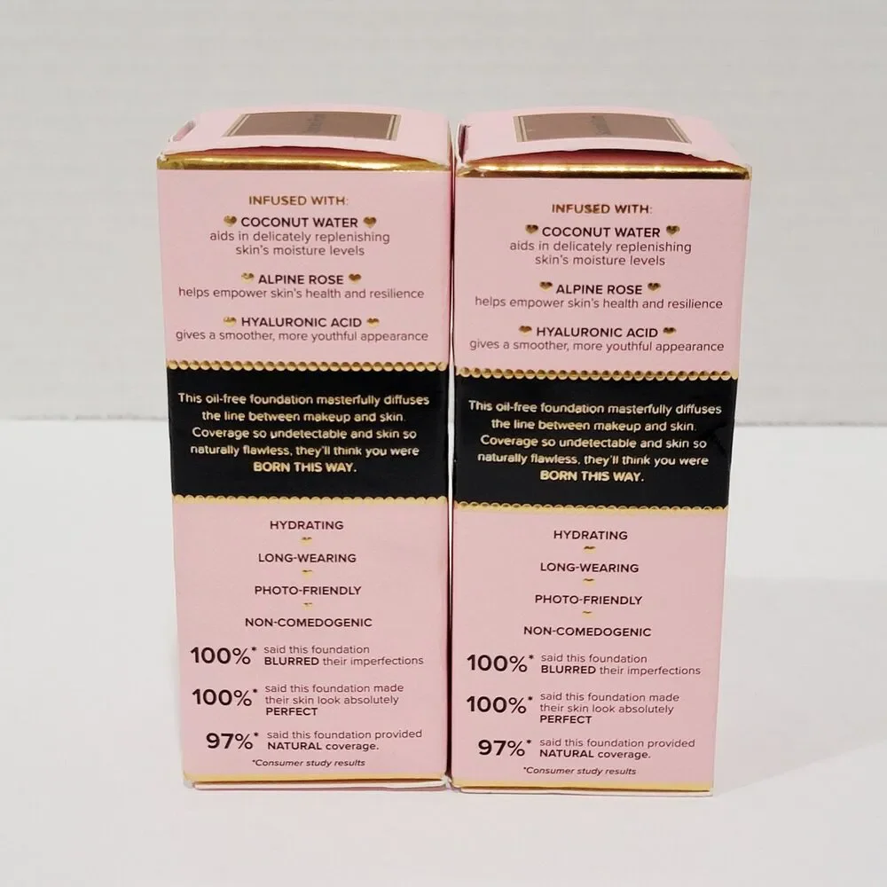 Too Faced LOT Born This Way SPICED RUM Undetectable Med to Full Foundation 1.0oz